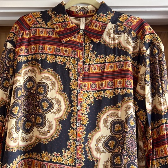 Like new Spell x Babyanything x Elle Ferguson Rumour Print Shirt Dress, SM - Picture 3 of 8